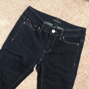 White House Black Market Dark Blue Blanc Jeans